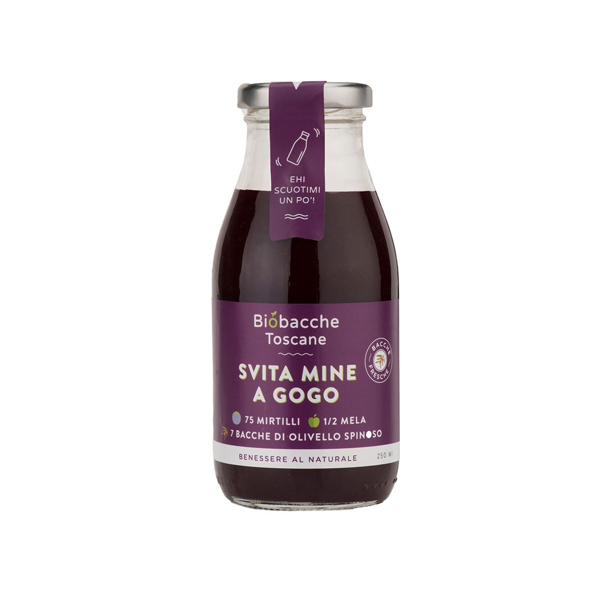 Svita mine a Go Go - Estratto di Frutta 75 Mirtilli, 1/2 Mela, 7 Bacche di Olivello Spinoso